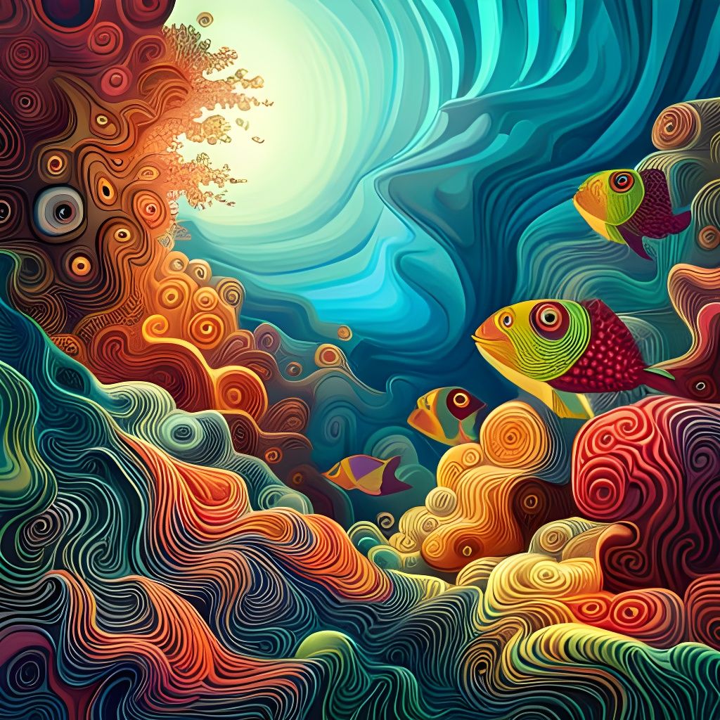 Coral reef   by @Bephers