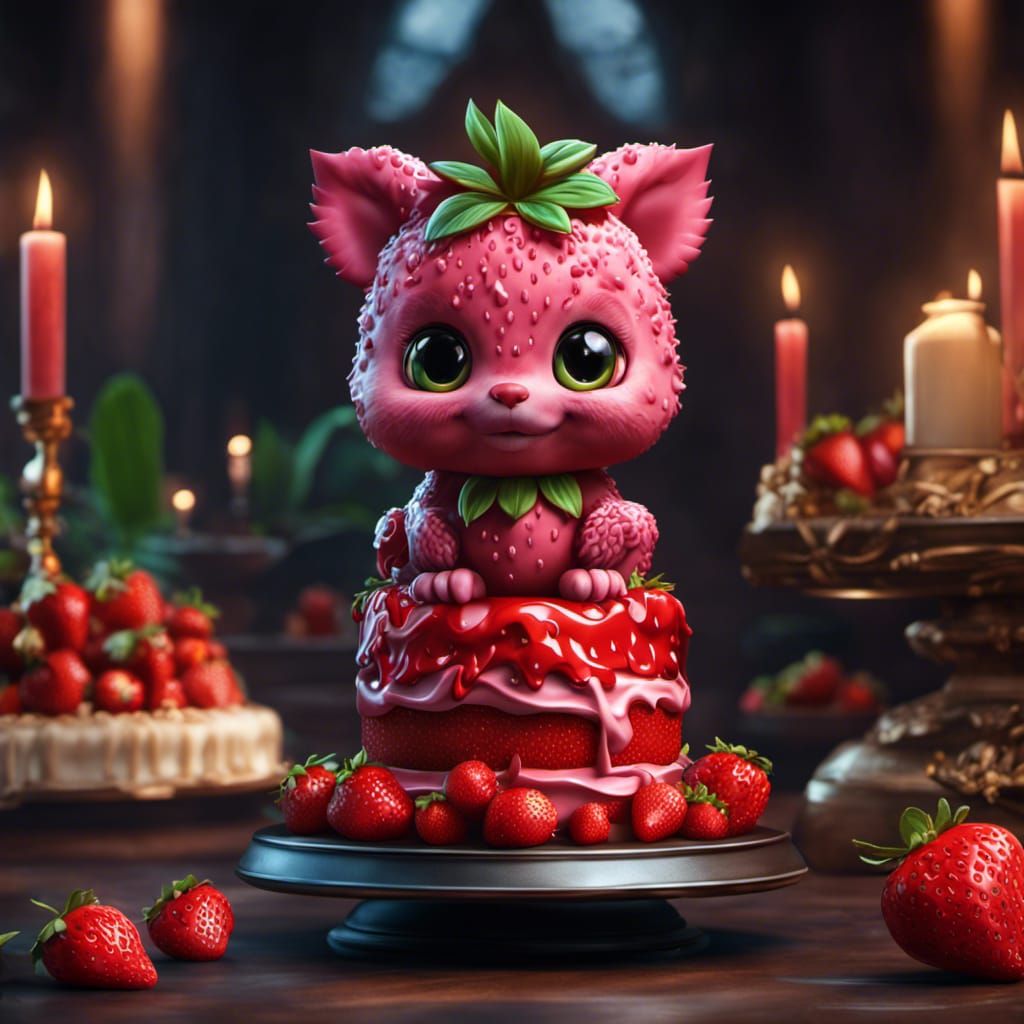 Cute stawbearry  by @DarkTemptress