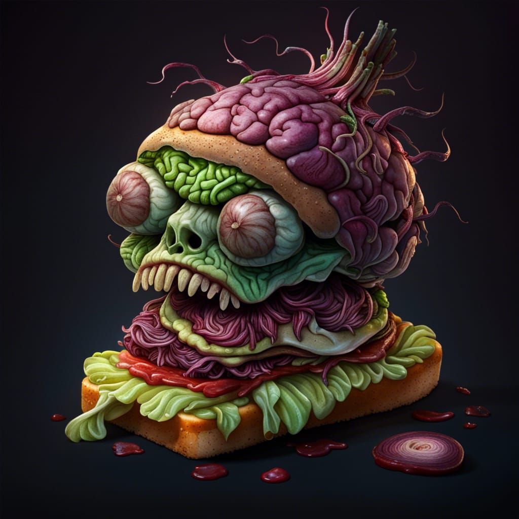 A snack in the zombie apocalypse  by @Lincoln Souza