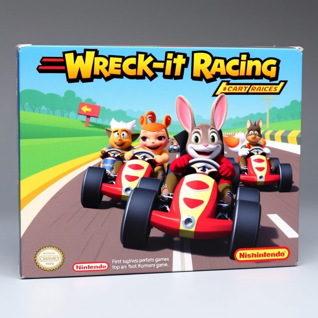 Wreck-it Racing: 8-bit Nintendo Game Cover