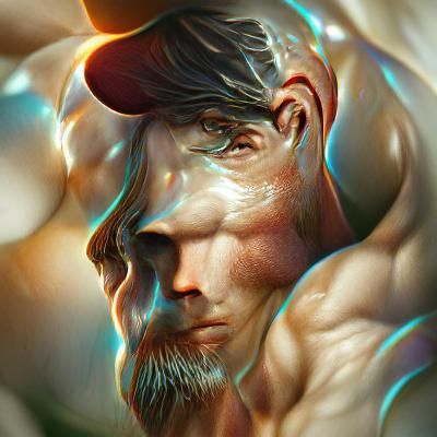 Hyperdetailed Portrait of a Muscular Man in Unreal Engine