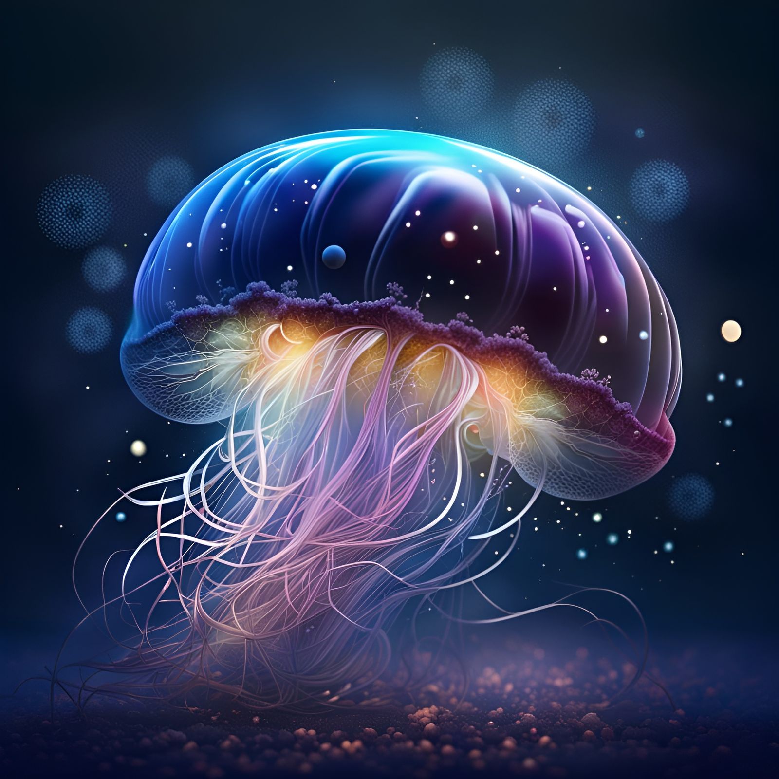 Gorgeous jellyfish - AI Generated Artwork - NightCafe Creator