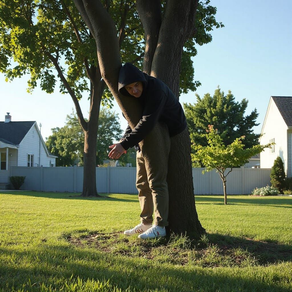 Man vs Tree. Tree Wins.  by @Strawberry_Shortfake