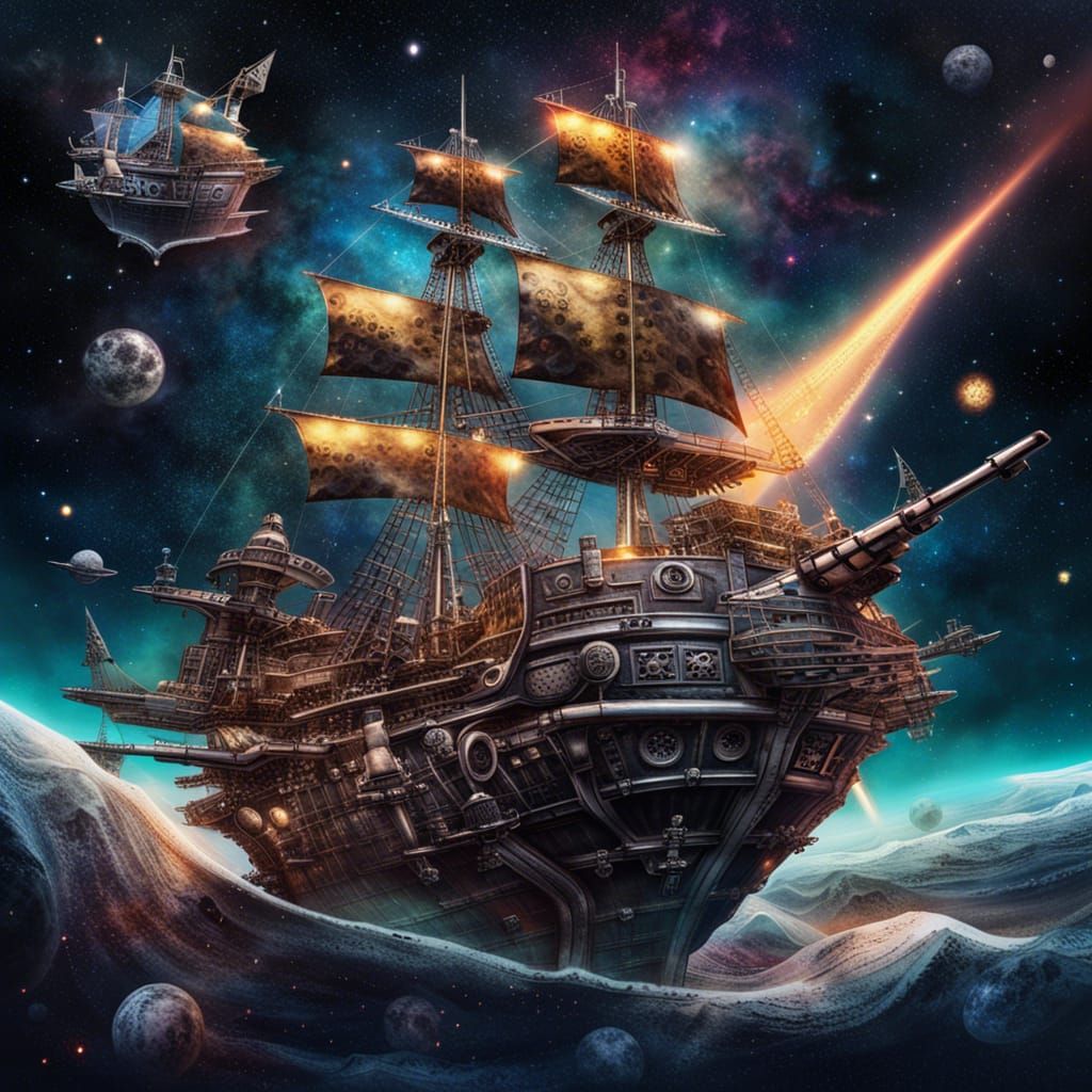 Space pirates!   by @Mr Doodle