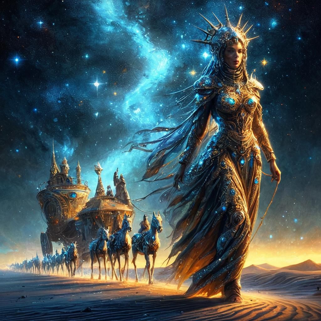 The Epic journey of cosmic nomades  by @Alan Elsam