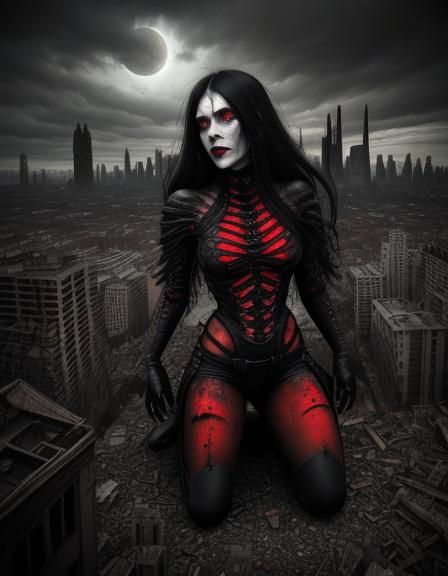 Mother Nature appears in the ruins of her post-apocalyptic w...