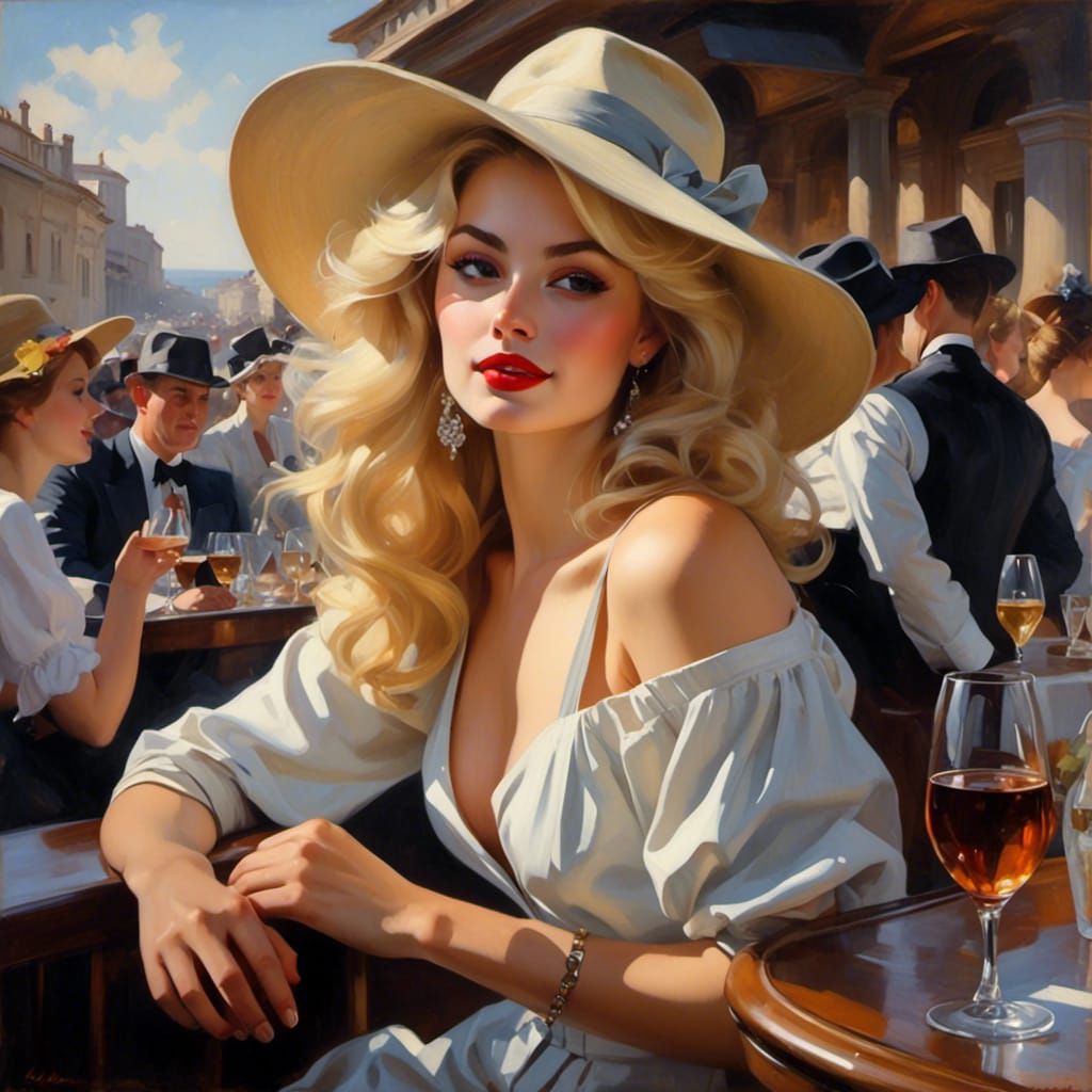 <lora:Beautiful Visions:1.0> Beautiful portrait of a fun-loving blonde woman