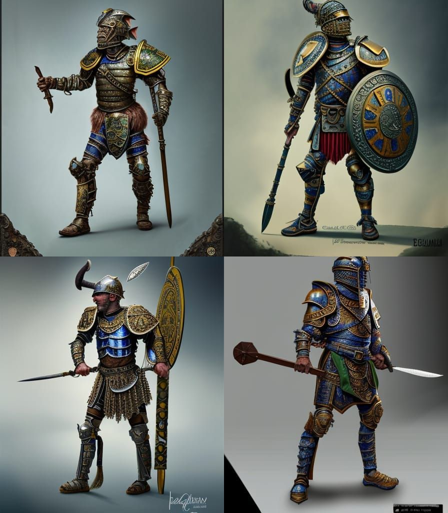 Goblin Roman Legionary in Intricate Armor