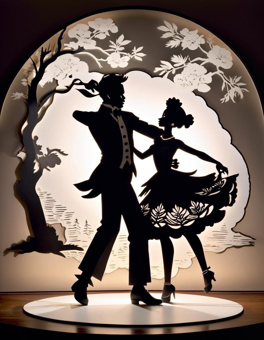 Dancing Silhouettes  by @Typhooncat