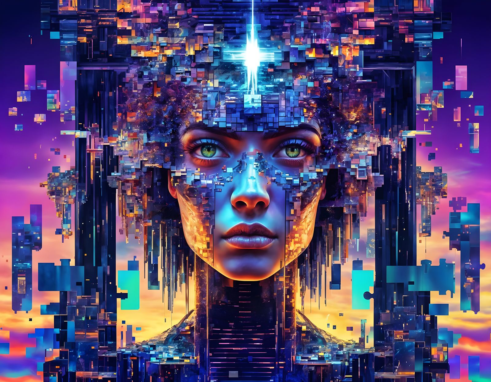 Glitch in the Matrix  by @KBunny001