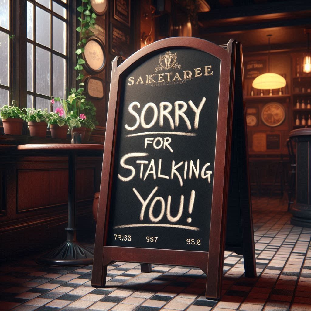 Sorry for stalking! 🙏