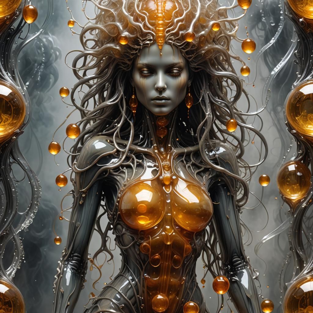 Jelly sculpture glass