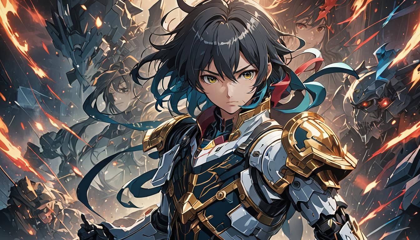 Anime Scene in Studio Trigger Style