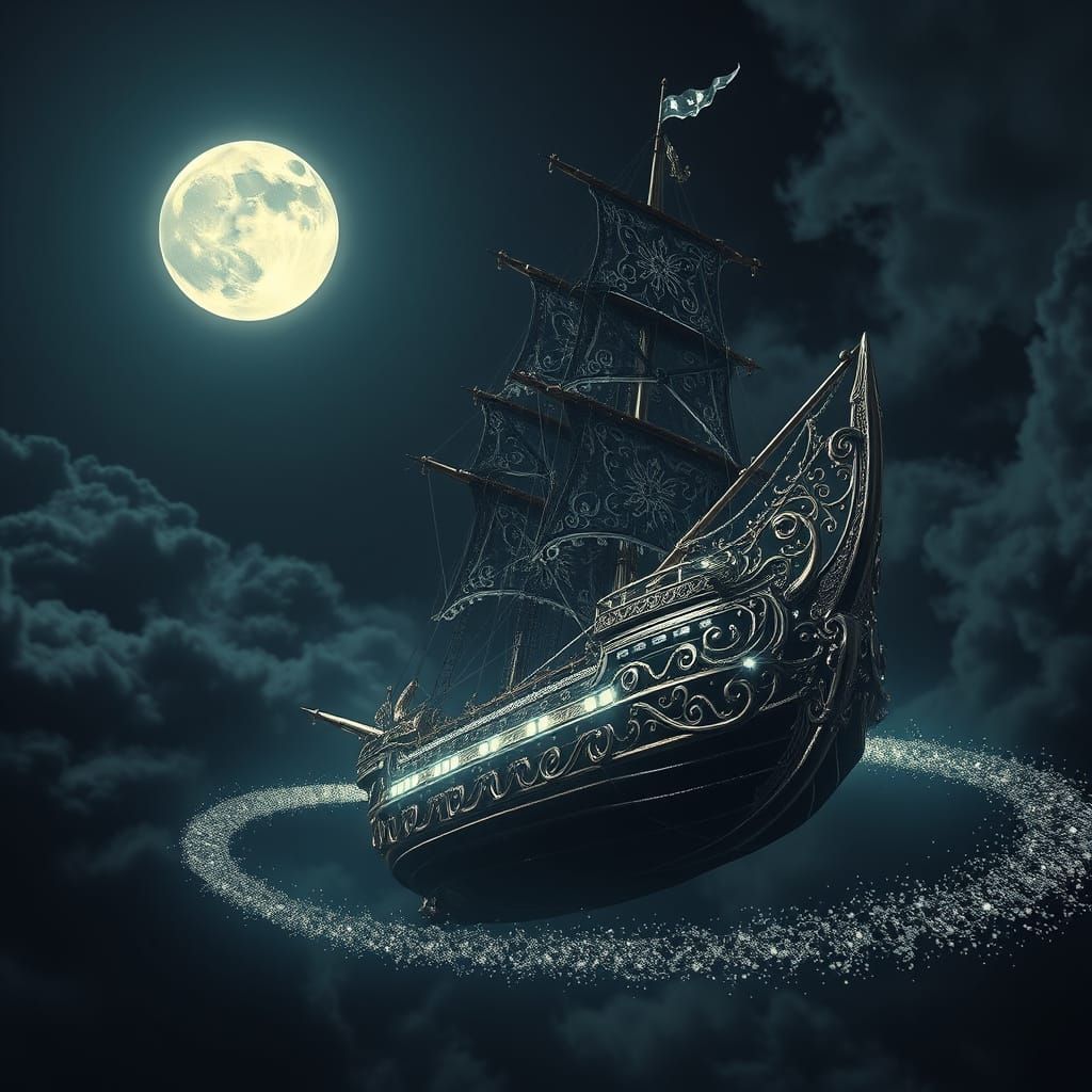 The Wonder Ship  by @Zombirb