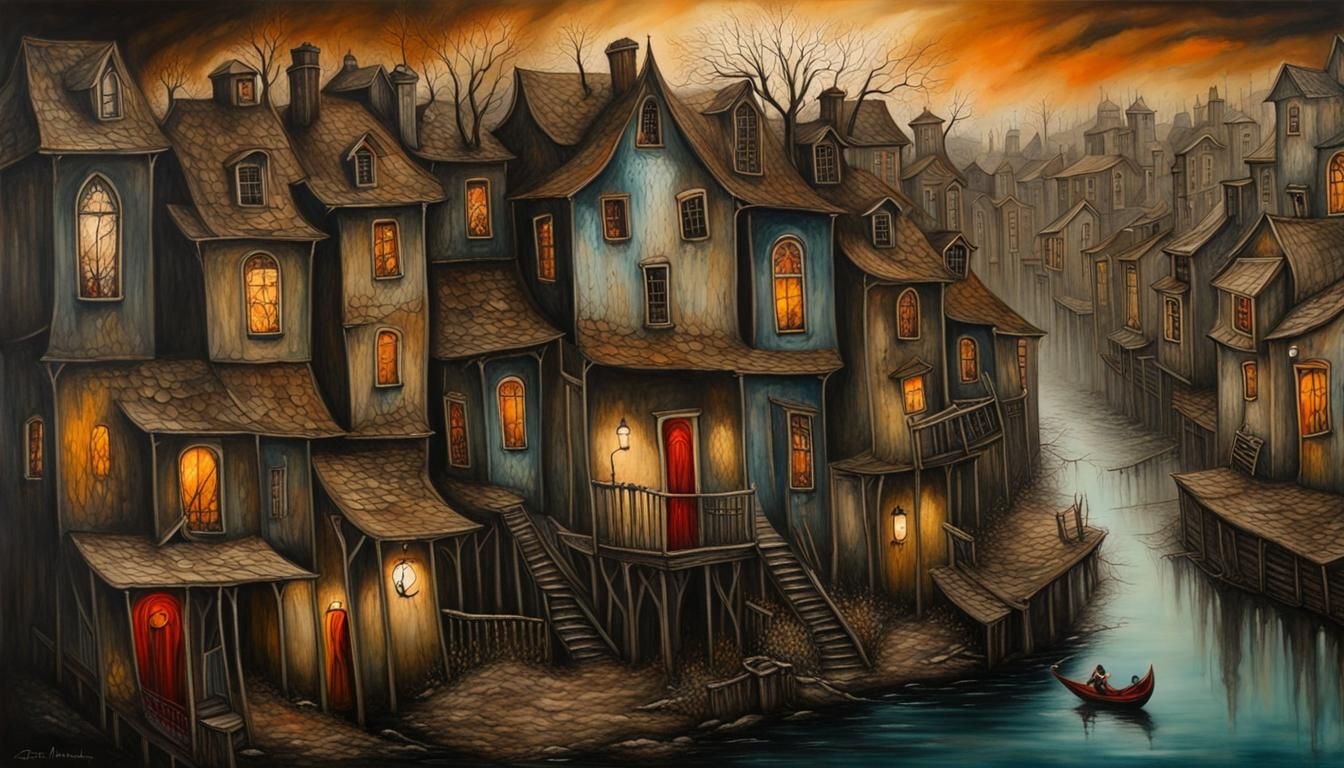 Town by the river