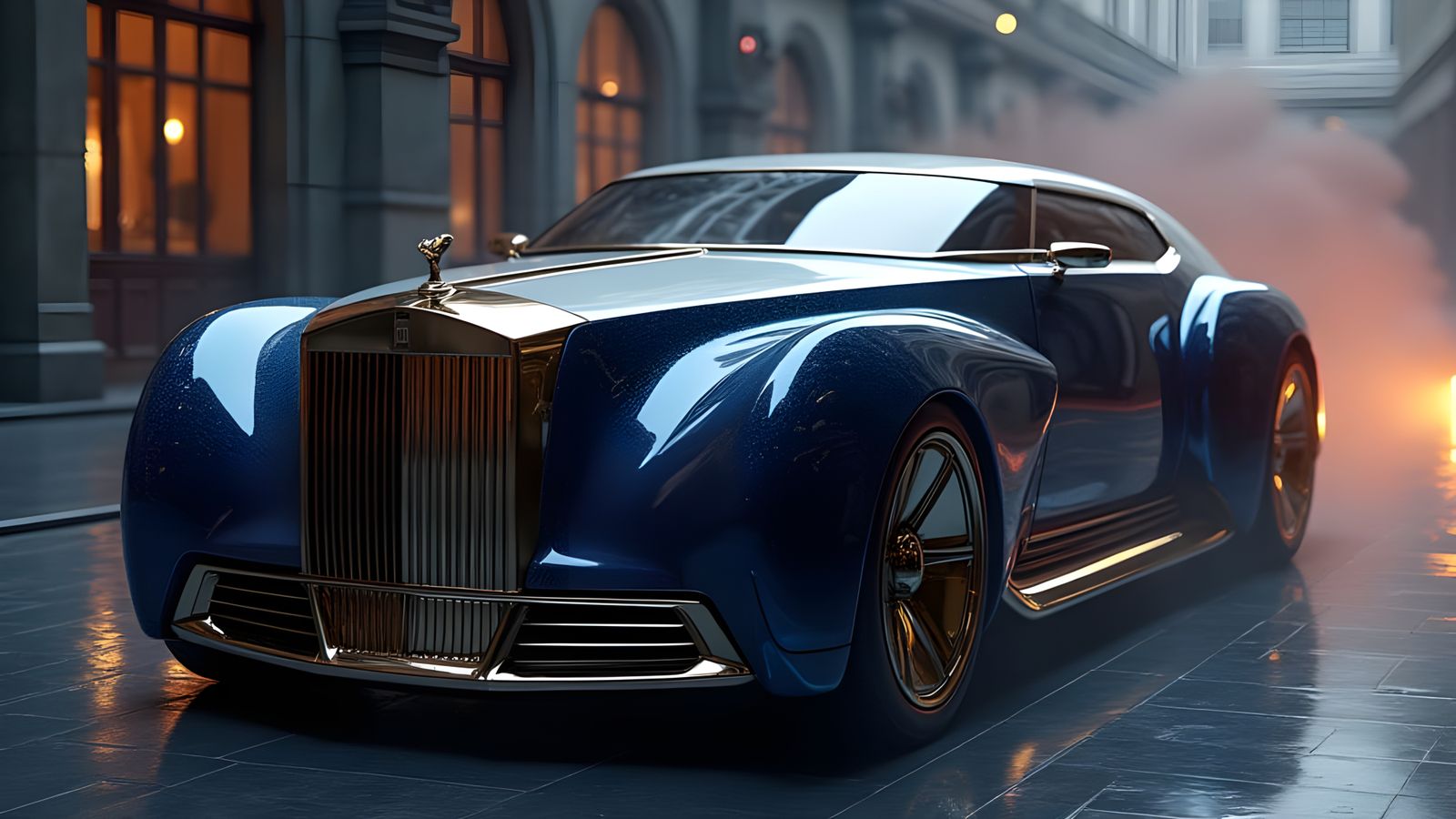2026 Rolls Royce Phantom Art Deco Futurism AI Art