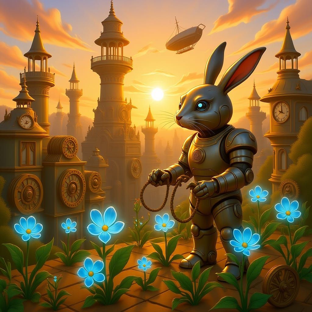 The Clockwork Gardener (Flux Kontext Dev - Clarity Upscale 20%)