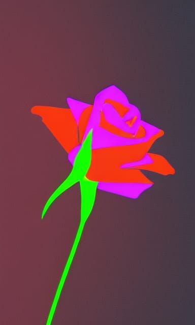 Neon Rose