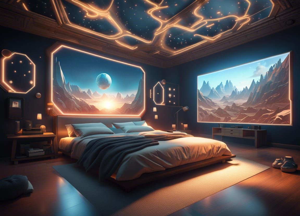 Perfect Bedroom  by @mostrorobot