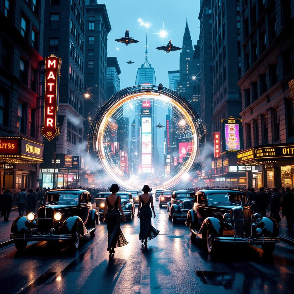New York Time Portal: 1920s Meets Future