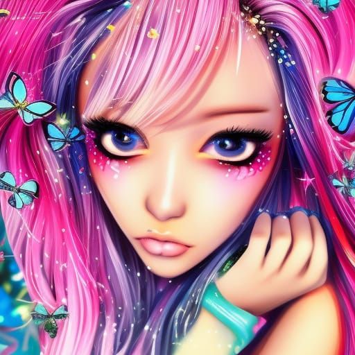 gyaru girl - AI Generated Artwork - NightCafe Creator