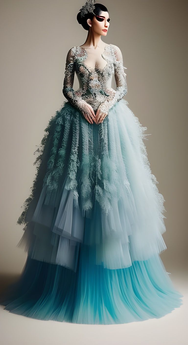 beautiful turquoise tulle