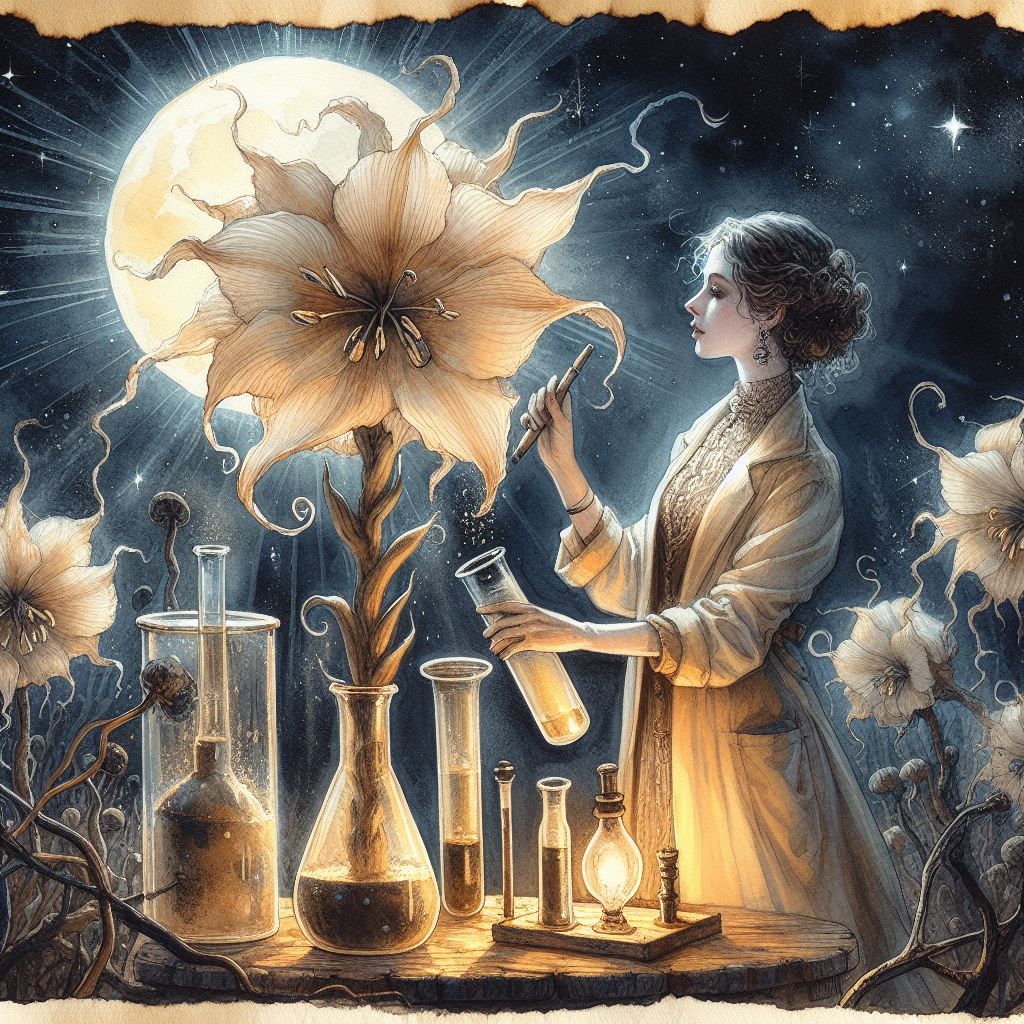 Collecting plant samples in the desert