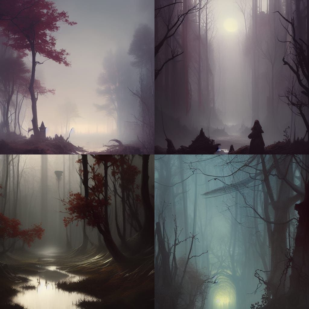 Beautifully creepy landscape a masterpiece, 8k resolution, b...