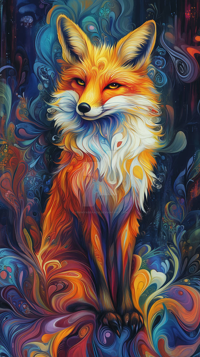 Fox, painting