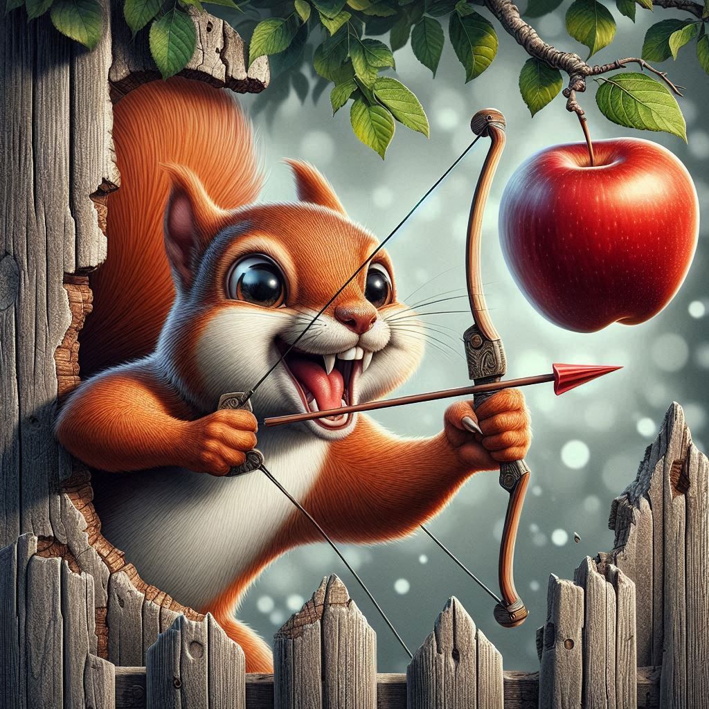 mischievous squirrel