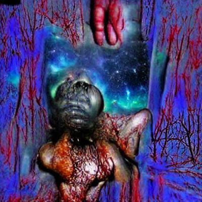 Out of body experience. Surreal dark realistic cosmic horror...