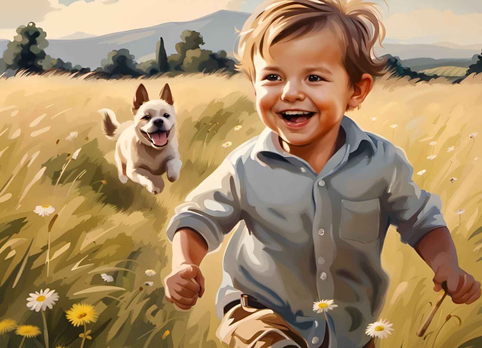 Boy Playing With His Dog AI Generated Artwork NightCafe Creator boy-playing-with-his-dog-ai-generated-artwork-nightcafe-creator