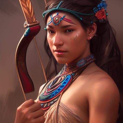 Mayan bow and arrow
