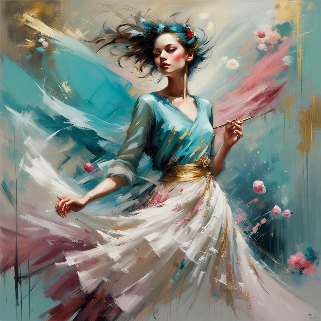 flowing tulle outfit