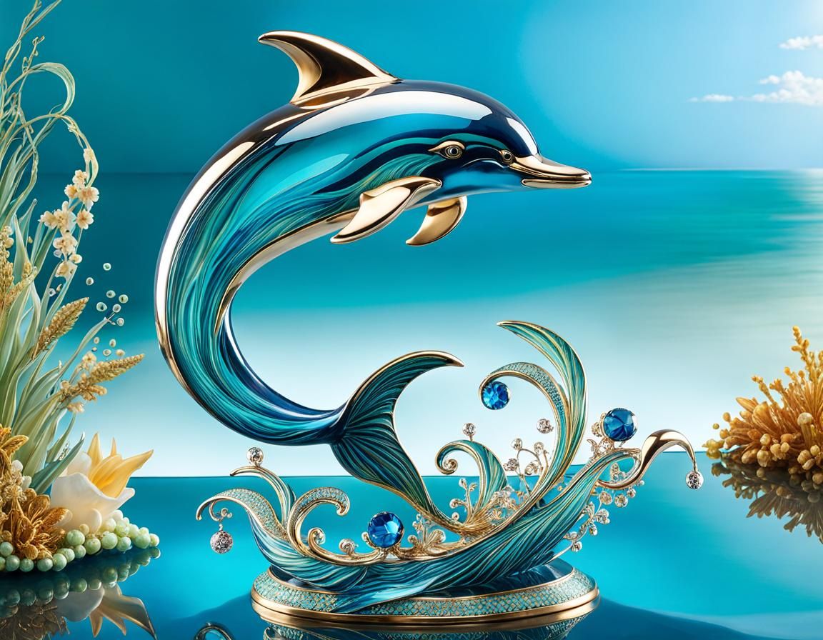 DOLPHIN OUT OF WATER - AI Generated Artwork - NightCafe Creator