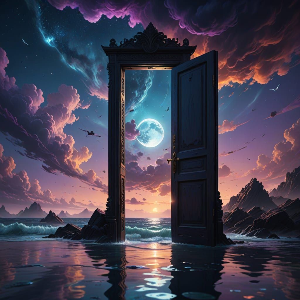 There is a city behind the sea   by @Moonlight