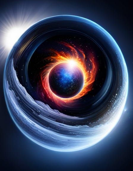 Black Hole Ball - AI Generated Artwork - NightCafe Creator