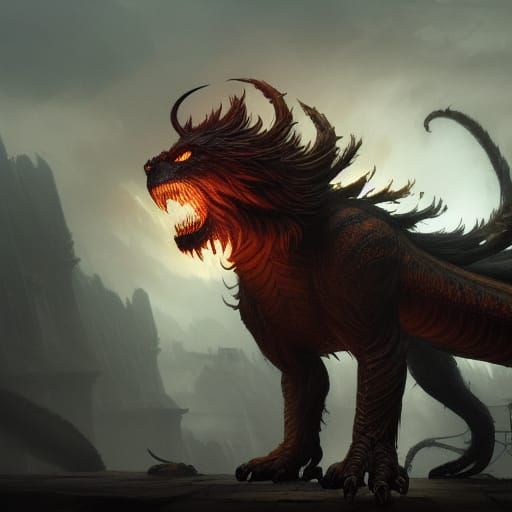 Manticore - AI Generated Artwork - NightCafe Creator