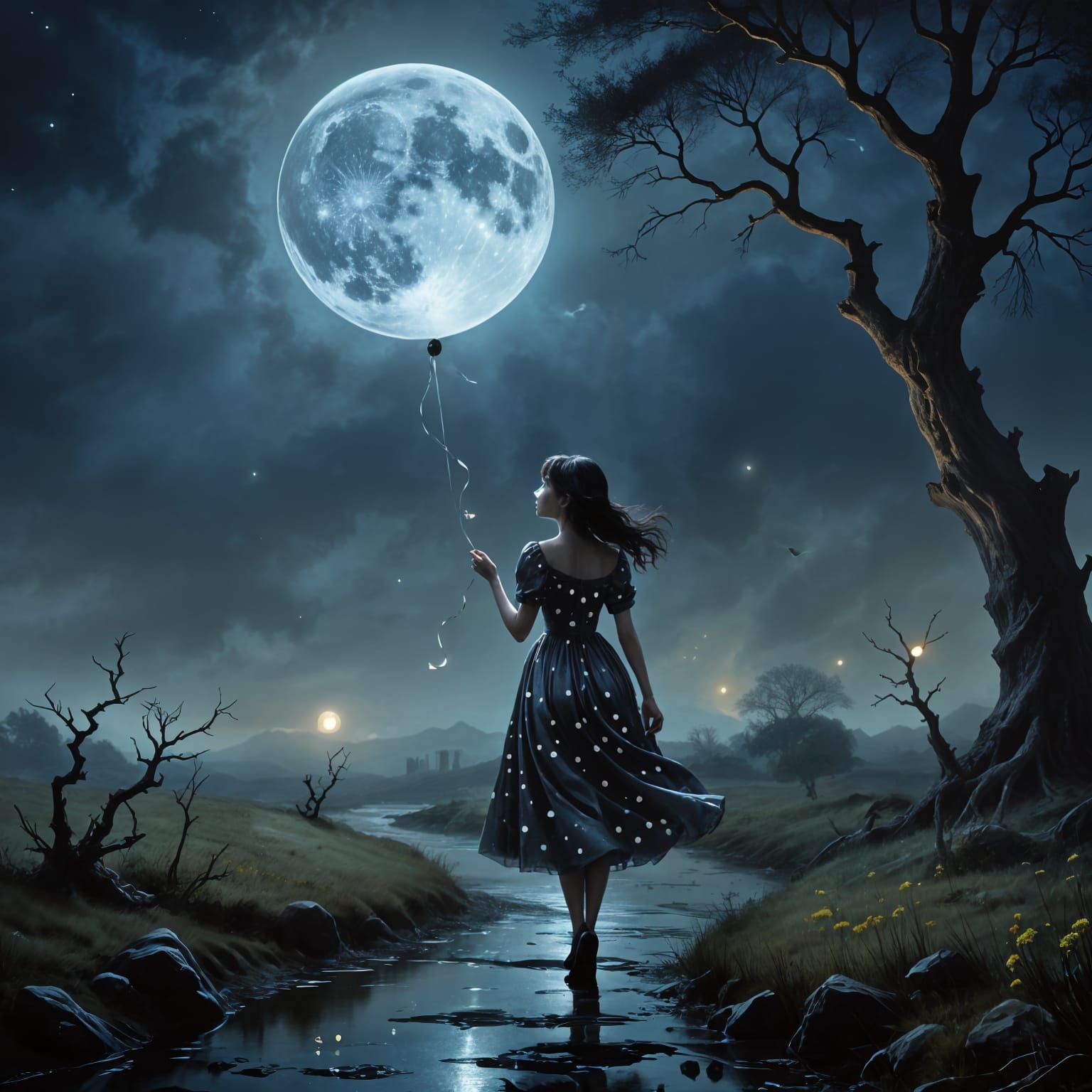 moon balloon  by @Kim