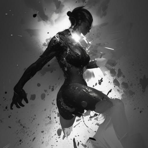 white and black undefined