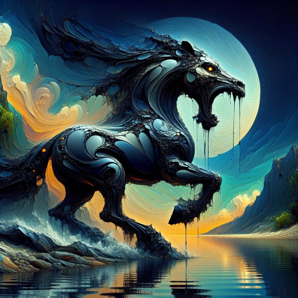Demon Horse  by @Amrita