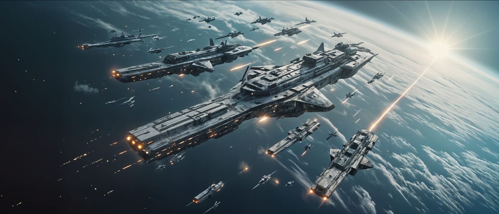 First Fleet Of The United States Space Navy