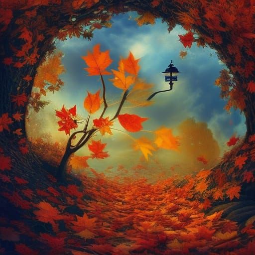 They say that all good things must end some day Autumn leave...