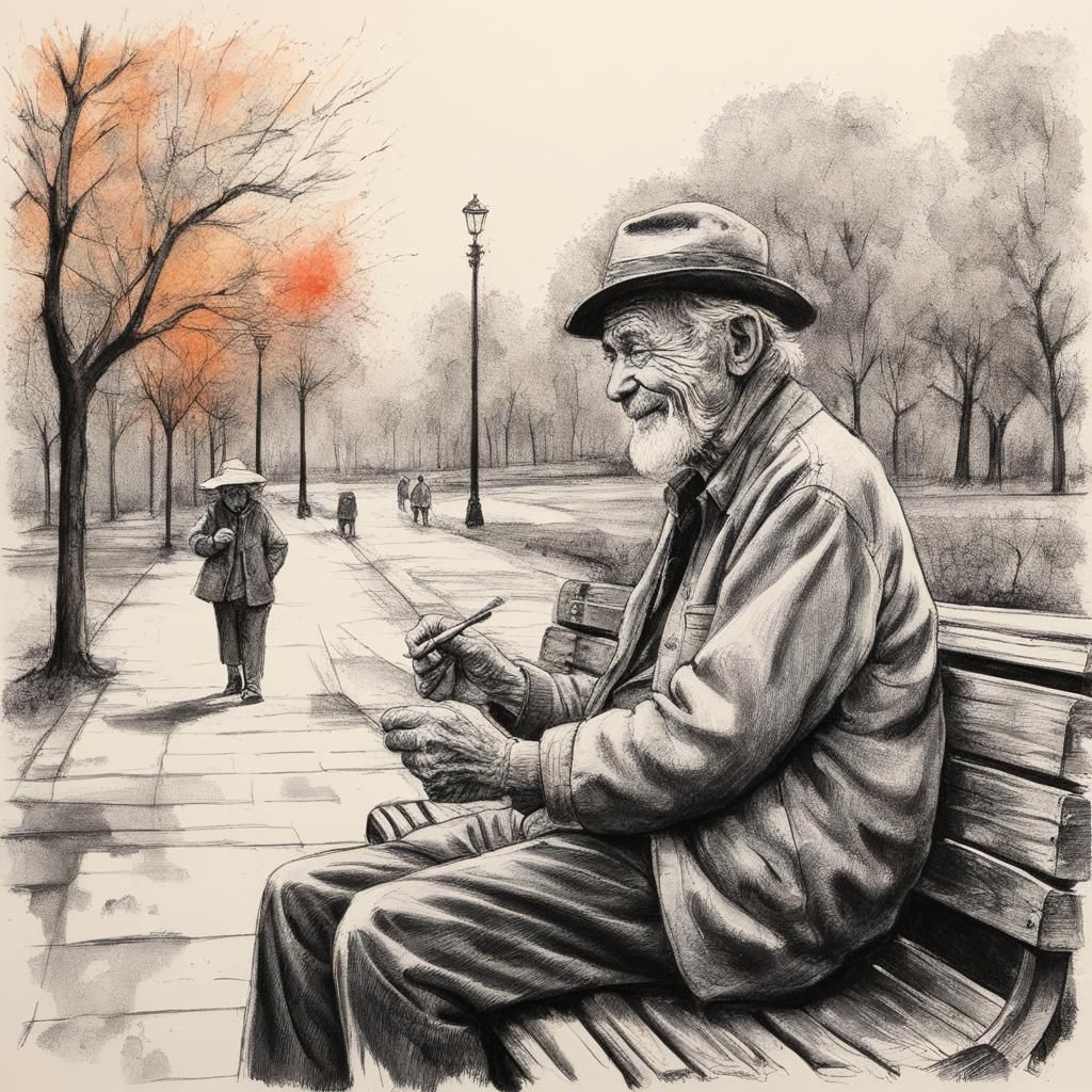 happy old man - AI Generated Artwork - NightCafe Creator