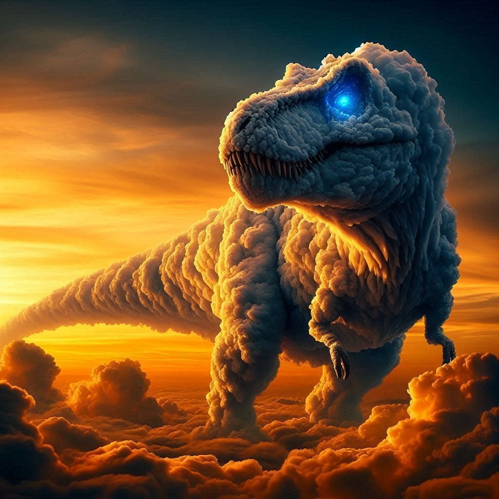 The cloud T. rex