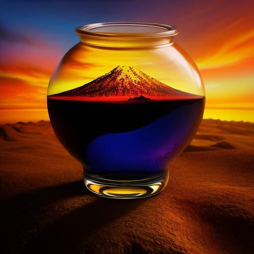 Sunset in a Bottle: Hyperrealistic Maximalism