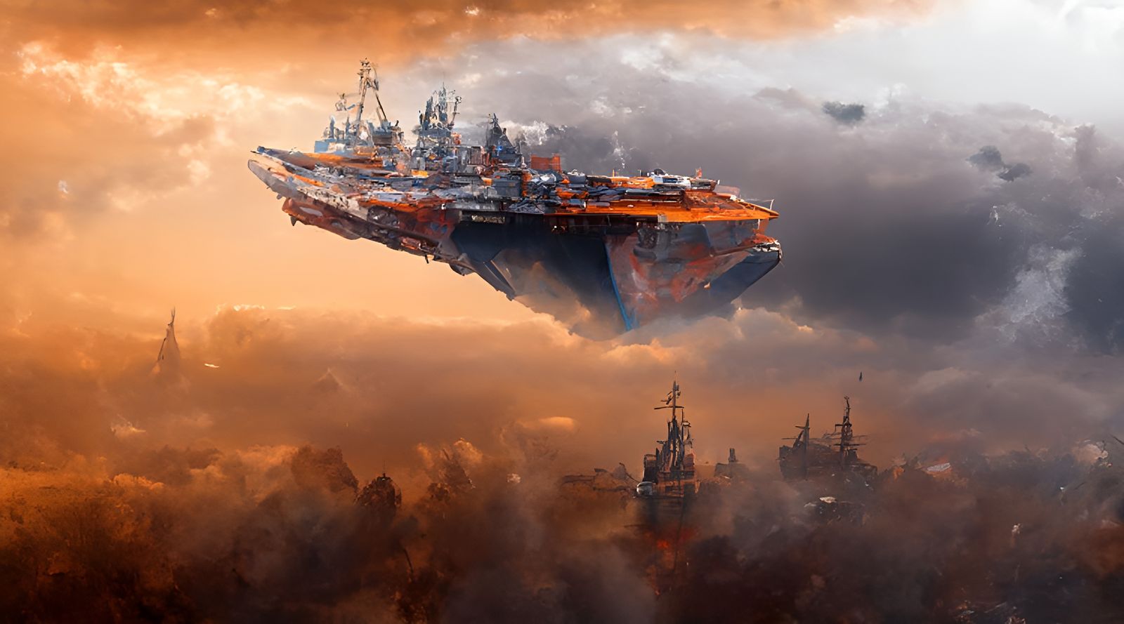 Imperial Guard Carrier Ship Arrives AI Generated Artwork NightCafe