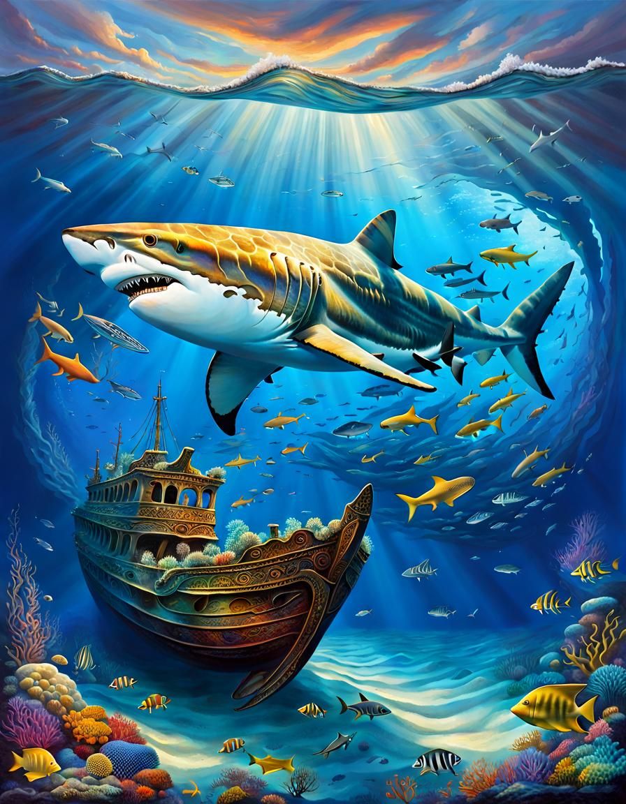 In the deep of the ocean
