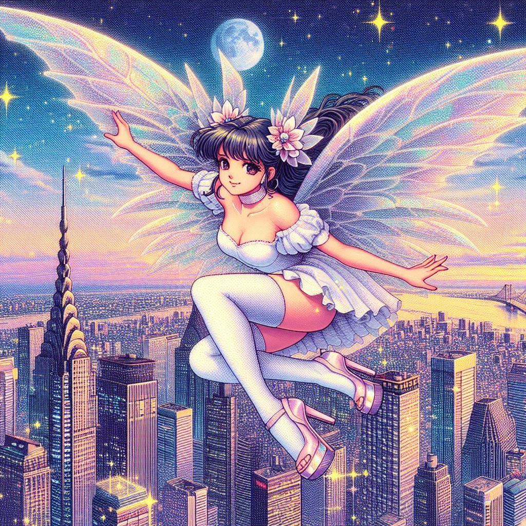 1980s style vhs aesthetic, gustav klimt style, japanese impr...