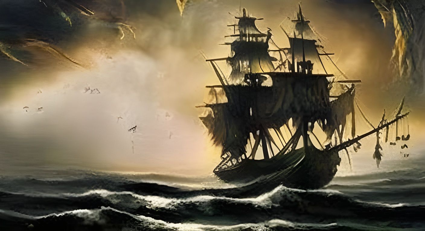 pirate ghost ship - AI Generated Artwork - NightCafe Creator